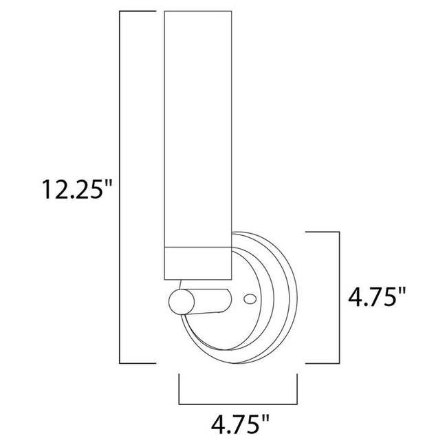 Maxim 53006WTSN - Cilandro 1 Light 12" Wall Sconce