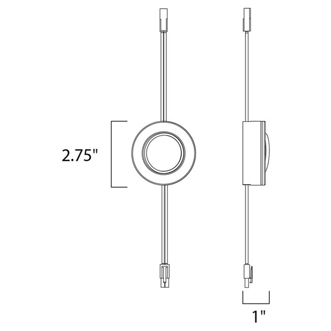 Maxim 53832BRZ - CounterMax MX-LD-AC 3" Puck Light - 2700K
