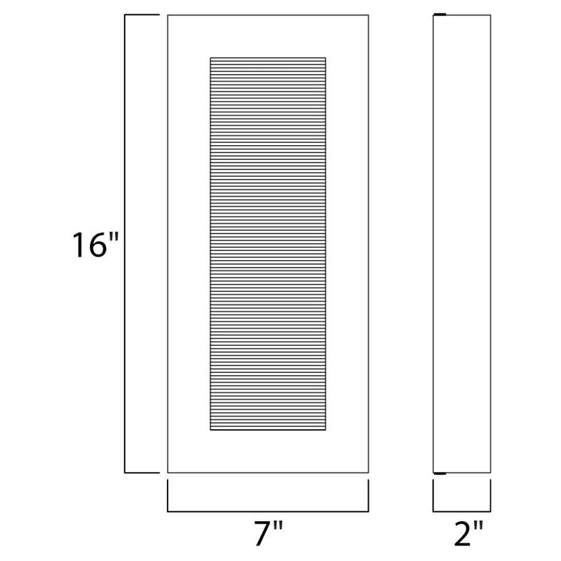 Maxim 54352ABZ - Avenue 2 Light 16" LED Wall Sconce