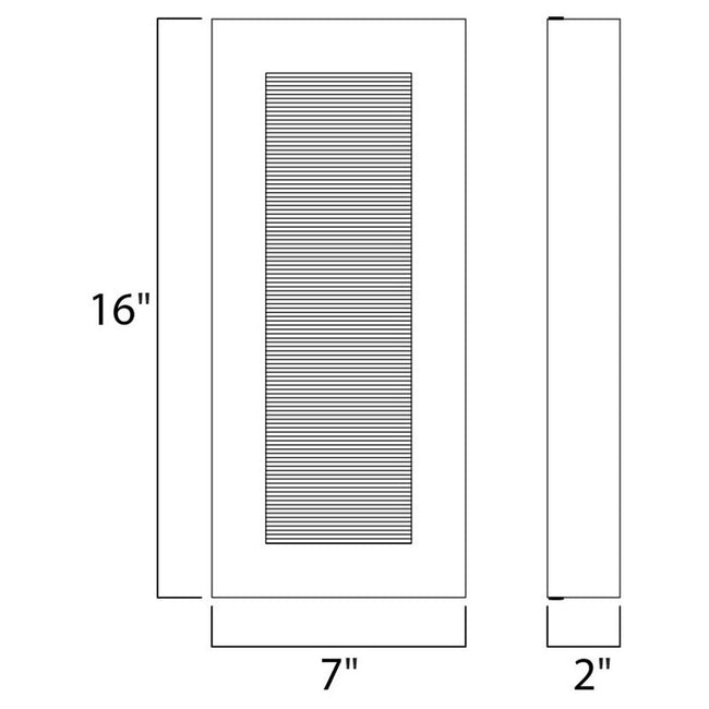 Maxim 54352ABZ - Avenue 2 Light 16" LED Wall Sconce