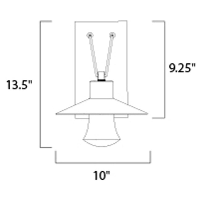 Maxim 54362CLABZ - Civic 1 Light 14" Wall Sconce