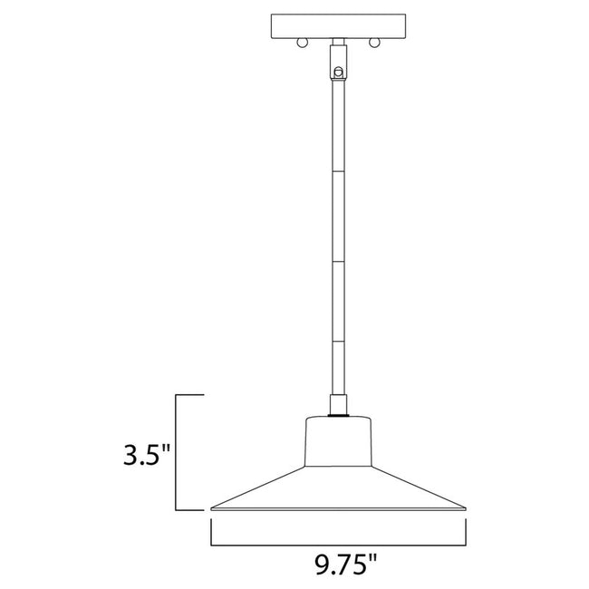 Maxim 54367FTABZ - Civic 1 Light 10" Pendant