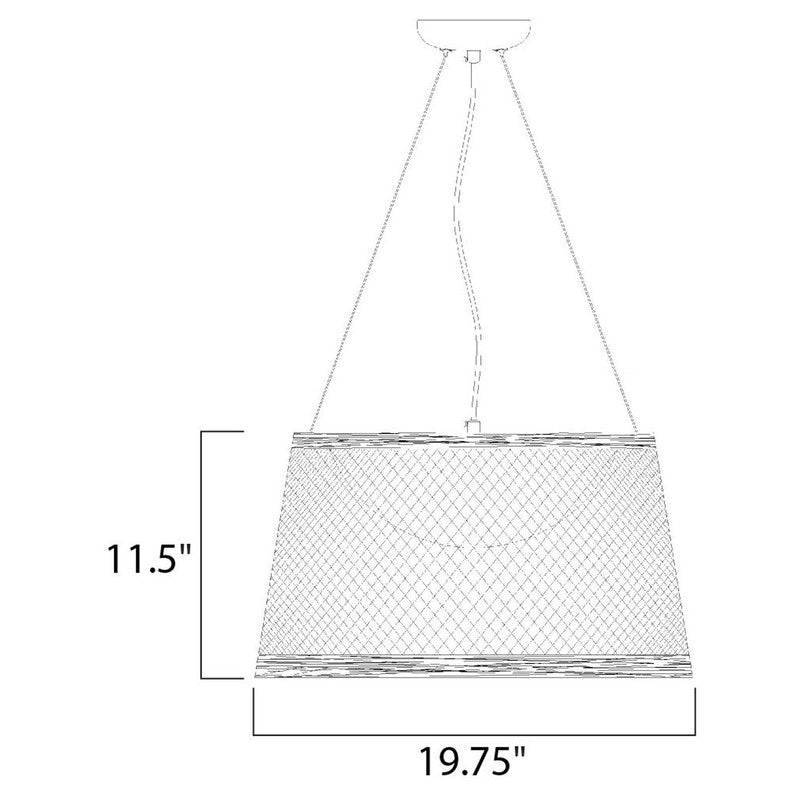 Maxim 54374NA - Bahama 1 Light 20" Pendant
