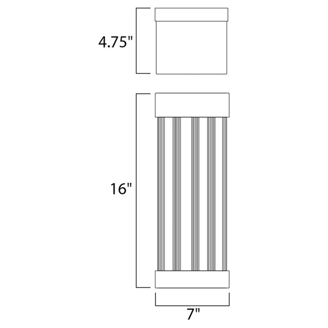 Maxim 55246CLBZ - Encore VX 1 Light 16" Wall Sconce