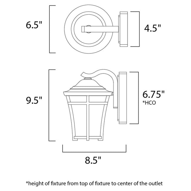 Maxim 55502LACO - Balboa DC LED E26 1 Light 10" Wall Sconce