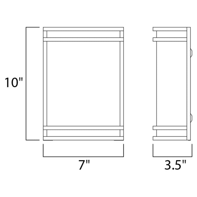 Maxim 55532WTSN - Linear 1 Light 10" LED Wall Sconce