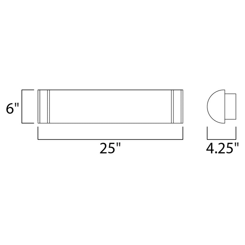 Maxim 55534WTSN - Linear 1 Light 25" LED Vanity Light