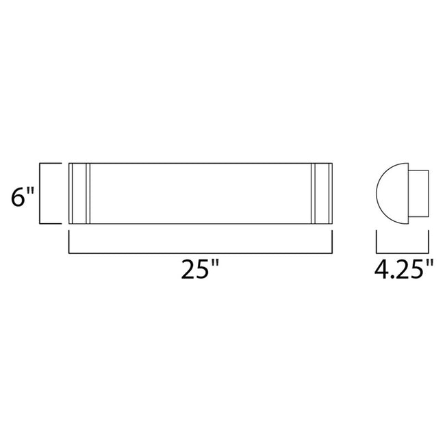 Maxim 55534WTSN - Linear 1 Light 25" LED Vanity Light