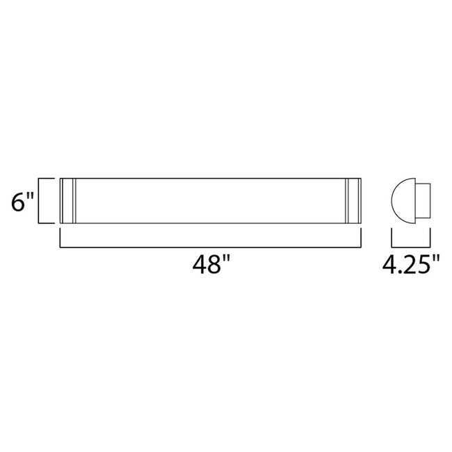 Maxim 55536WTSN - Linear 1 Light 48" LED Vanity Light