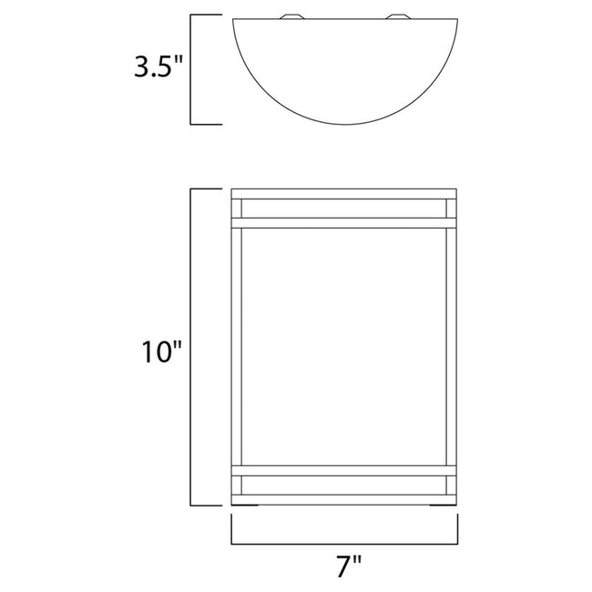 Maxim 55538WTBZ - Linear 1 Light 10" LED Wall Sconce