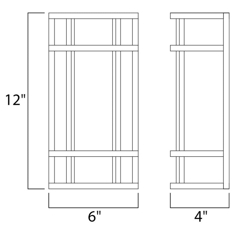 Maxim 55571WTBZ - Moon Ray 1 Light 12" Wall Sconce