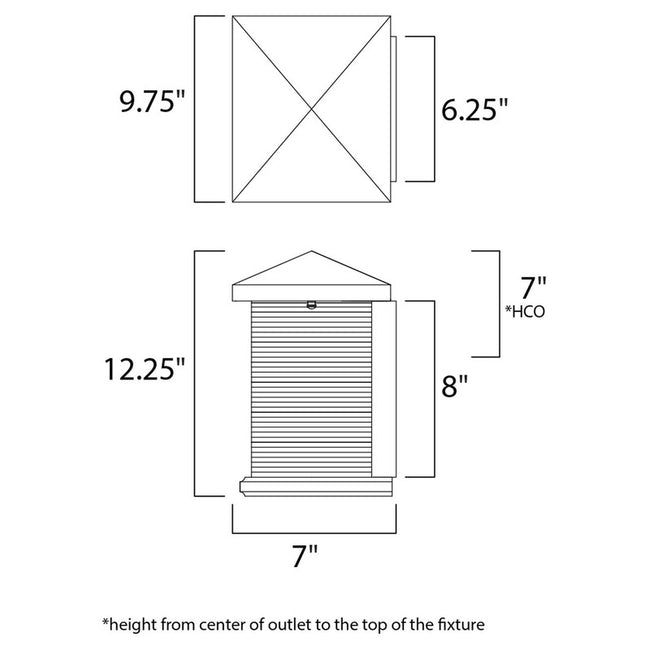 Maxim 55733CLET - Triumph VX 1 Light 12" LED Wall Sconce