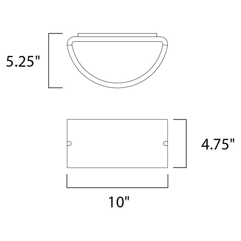 Maxim 56197WTABZ - Zenith 1 Light 10" Wall Sconce w/LED Bulb