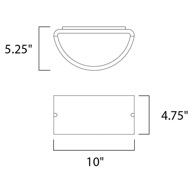 Maxim 56197WTABZ - Zenith 1 Light 10" Wall Sconce w/LED Bulb