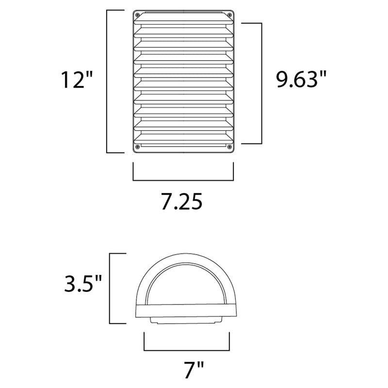 Maxim 56222WTABZ - Zenith 1 Light 12" Wall Sconce w/LED Bulb