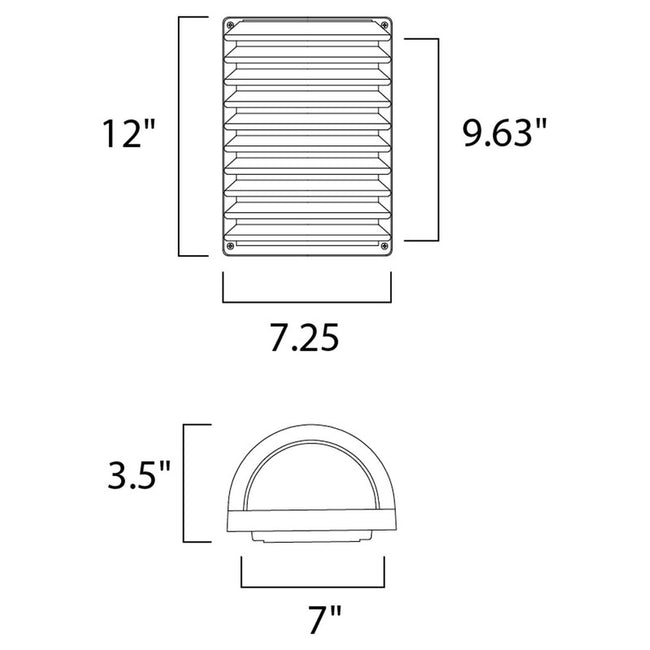 Maxim 56222WTABZ - Zenith 1 Light 12" Wall Sconce w/LED Bulb