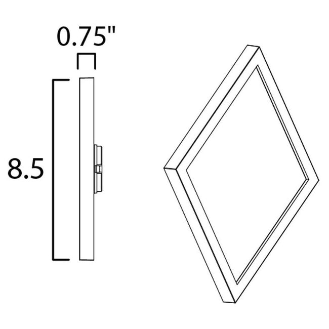 Maxim 57699WTBK - Chip 1 Light 9" Flush Mount