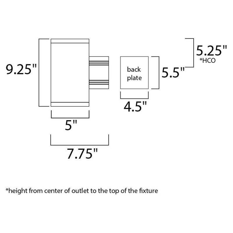 Maxim 6101ABZ - Lightray 1 Light 9" LED Wall Sconce
