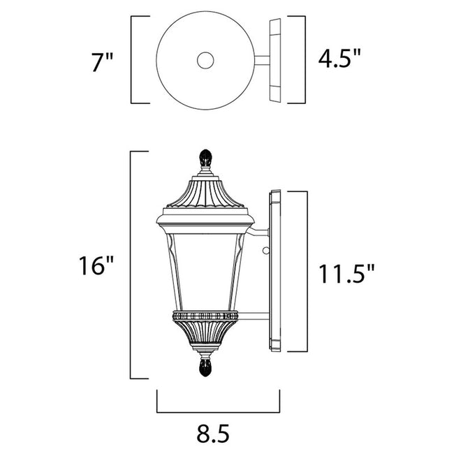 Maxim 65013LTES - Odessa 1 Light 16" Wall Sconce w/ LED Bulb