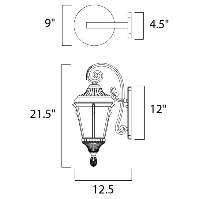 Maxim 65014LTES - Odessa 1 Light 22" Wall Sconce w/ LED Bulb
