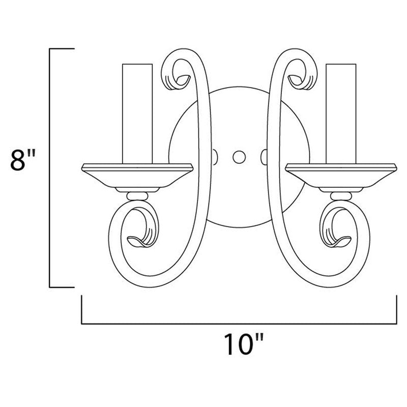 Maxim 70002OI - Loft 2 Light 10" Wall Sconce
