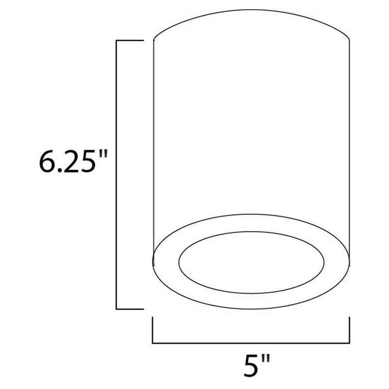 Maxim 86104ABZ - Lightray 1 Light 6" LED Flush Mount