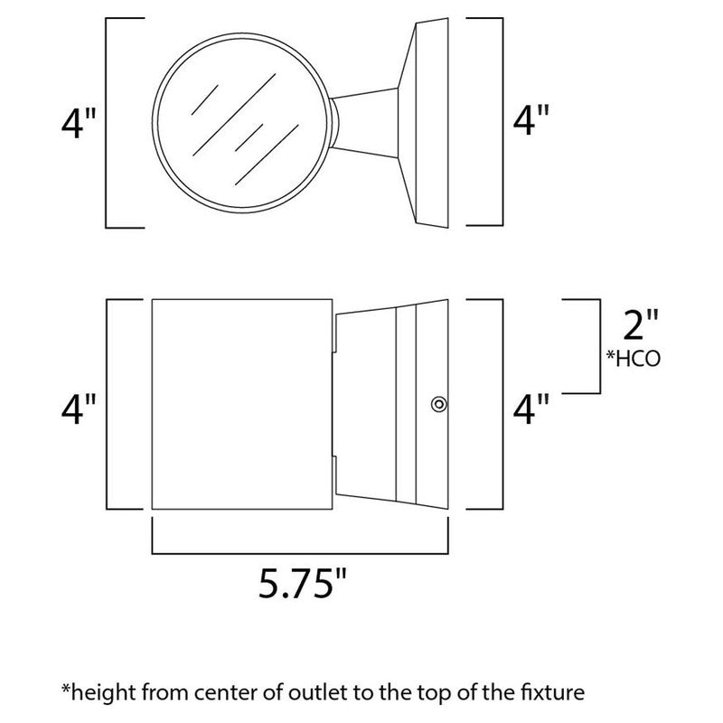 Maxim 86106ABZ - Lightray 2 Light 6" LED Wall Sconce