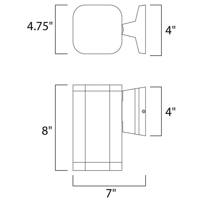 Maxim 86137AL - Lightray 1 Light 8" LED Wall Sconce