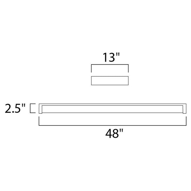 Maxim 87522WT - Wrap Around EE 4 Light 48" Flush Mount