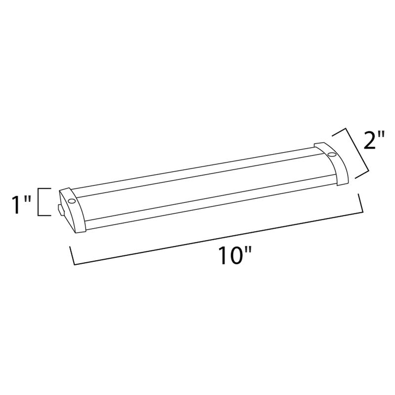 Maxim 89901BRZ - CounterMax MX-L120-LO 10" LED Under Cabinet Light - 3000K