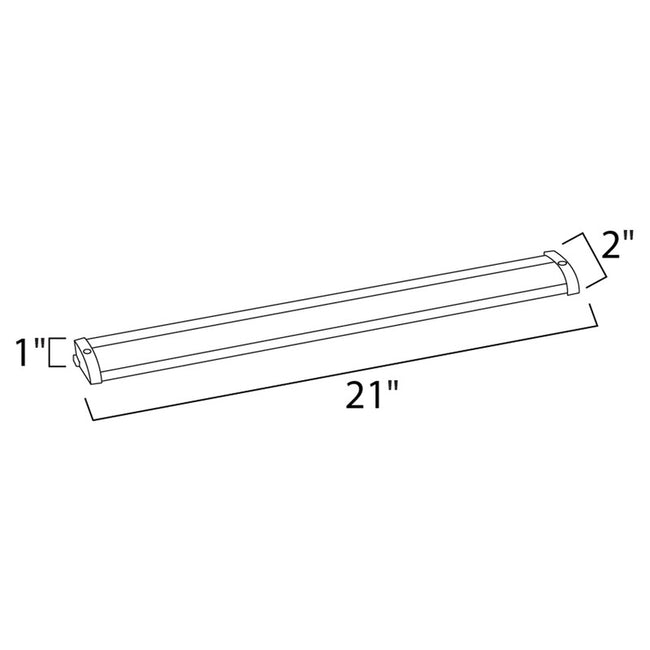 Maxim 89902BRZ - CounterMax MX-L120-LO 21" LED Under Cabinet Light - 3000K