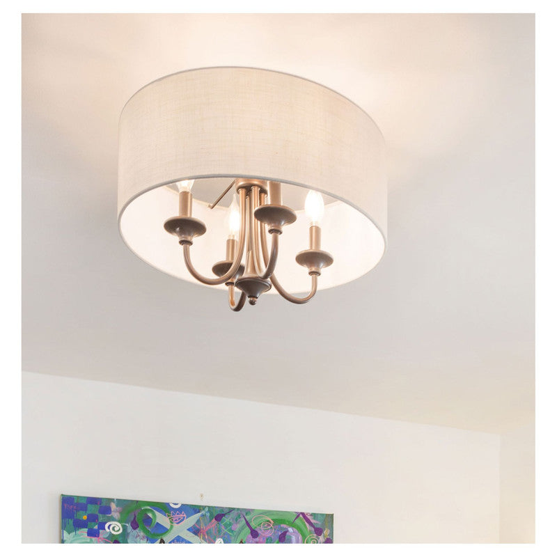 Maxim 10013OMOI - Bongo 4 Light 18" Semi Flush Ceiling Light