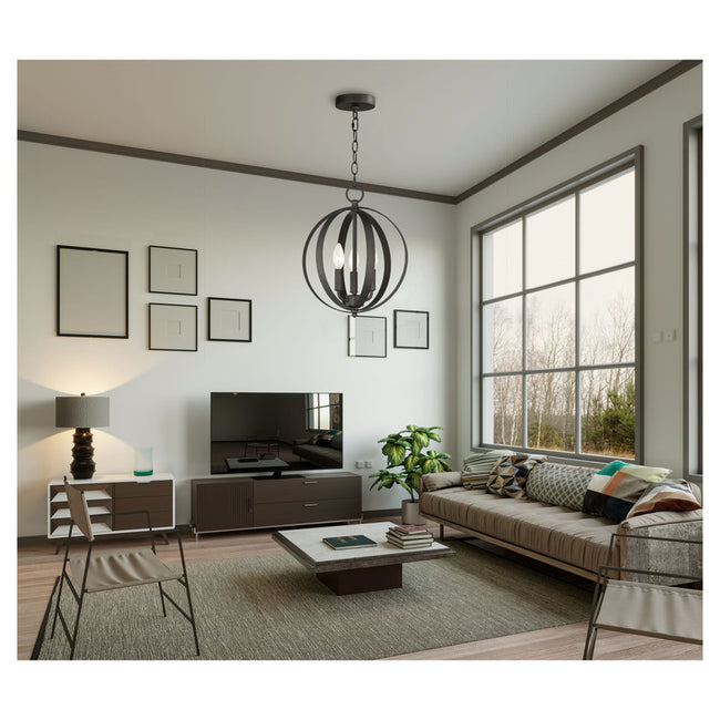 Maxim 10030BK - Provident 3 Light 15" Pendant