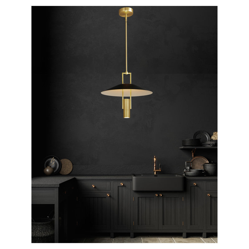 Maxim 10098BKSBR - Tahoe 2 Light 19" Pendant