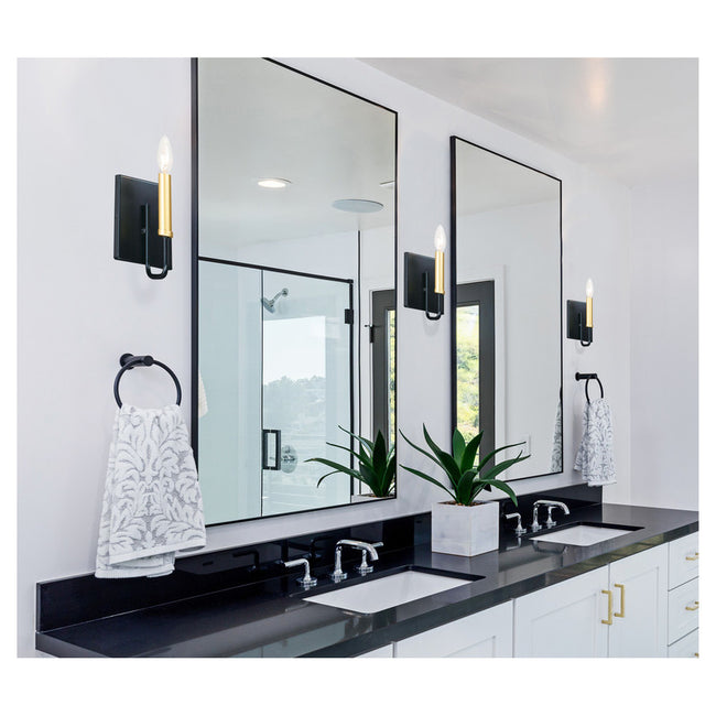 Maxim 10251BKGLD - Sullivan 1 Light 7" Wall Sconce