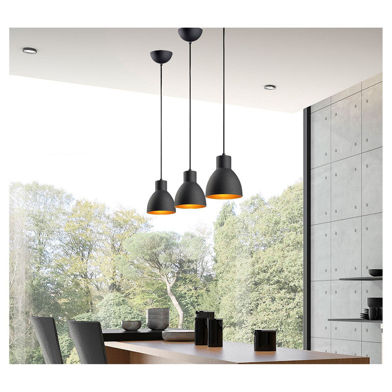 Maxim 11022BKGLD - Cora 1 Light 9" Pendant