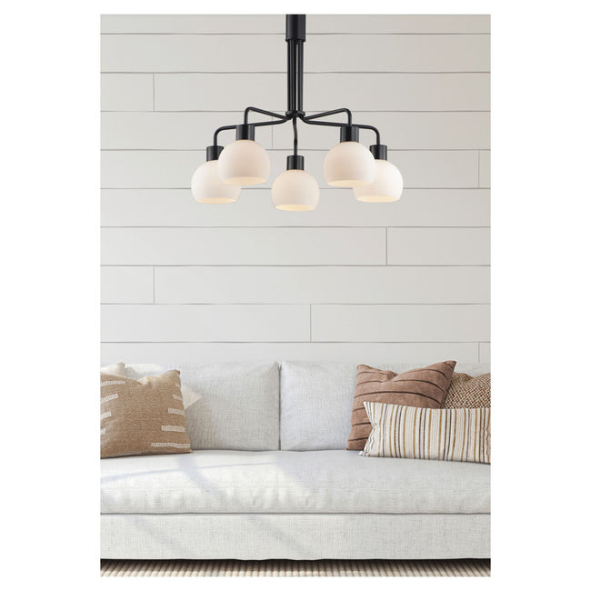 Maxim 11277SWBK - Coraline 5 Light 27" Chandelier