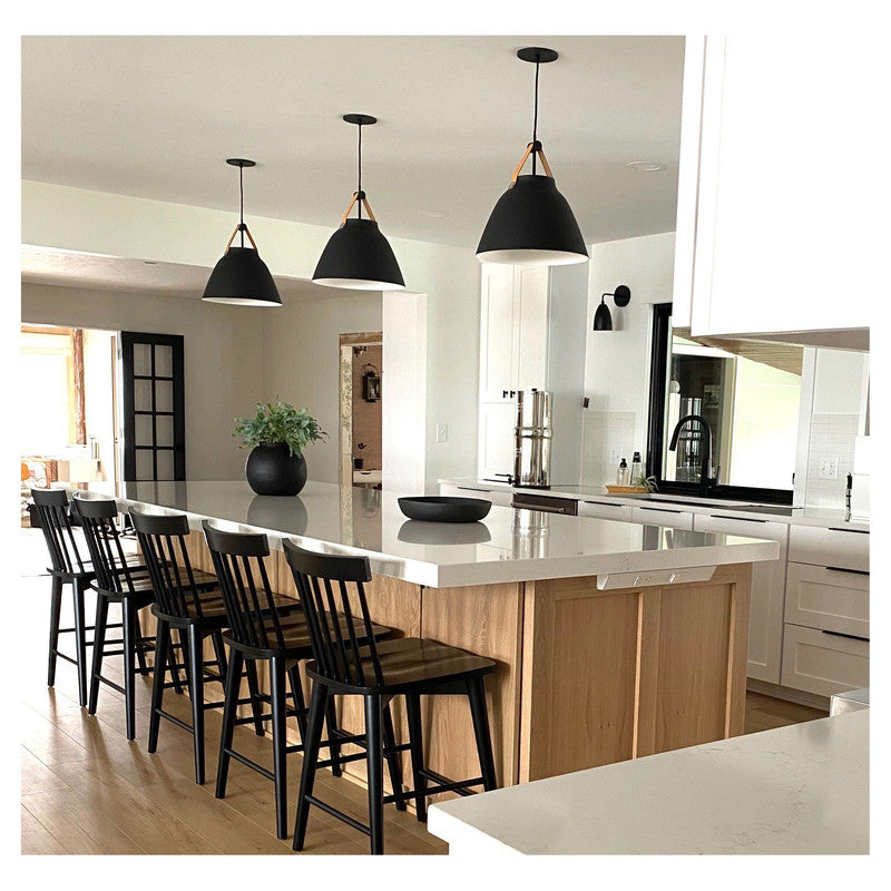 Maxim 11358BKBP - Nordic 1 Light 20" Pendant