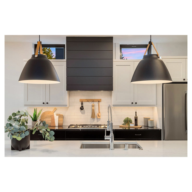 Maxim 11358BKBP - Nordic 1 Light 20" Pendant