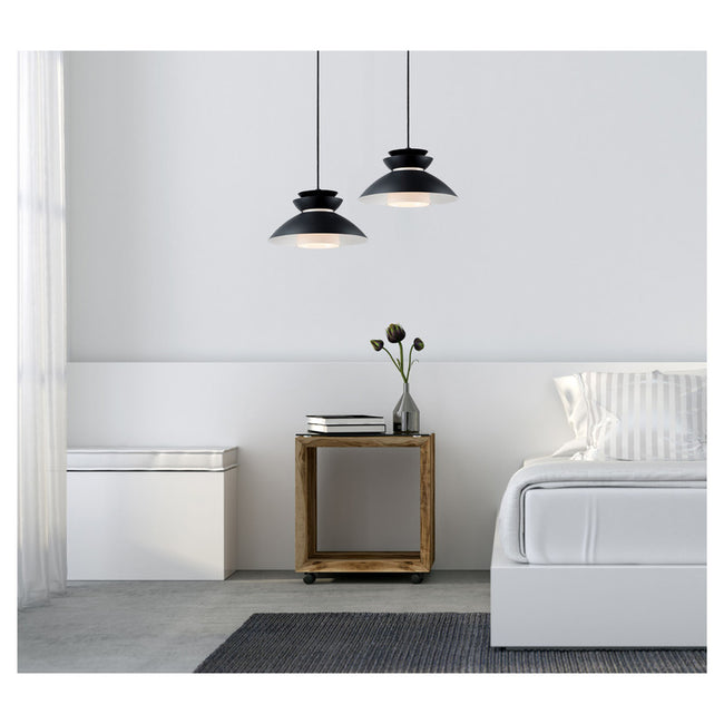 Maxim 11359WTBK - Nordic 1 Light 14" Pendant