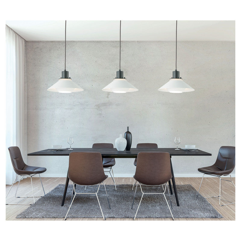 Maxim 11410BKWT - Oslo 1 Light 12" Pendant