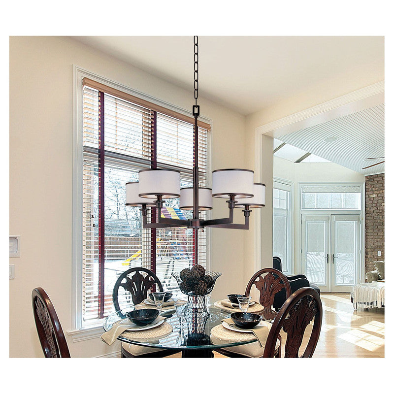 Maxim 12055WTOI - Nexus 5 Light 28" Chandelier