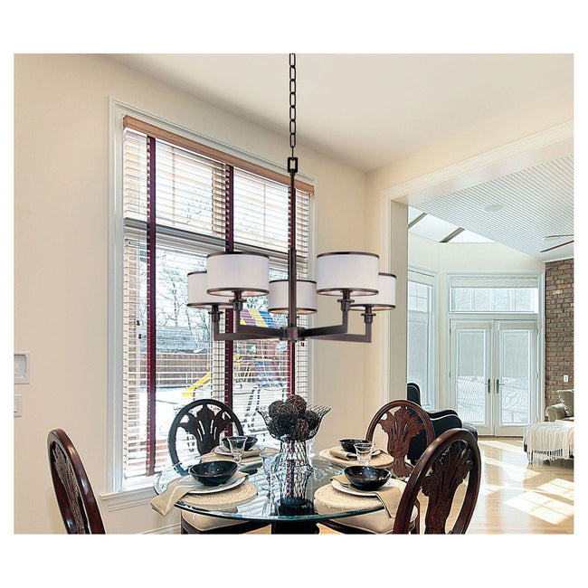 Maxim 12055WTOI - Nexus 5 Light 28" Chandelier