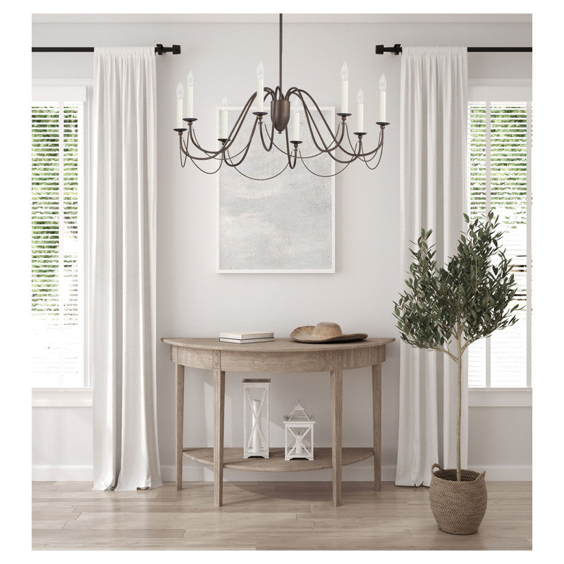 Maxim 12168CHB - Plumette 8 Light 36" Chandelier