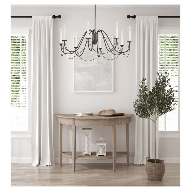 Maxim 12168CHB - Plumette 8 Light 36" Chandelier