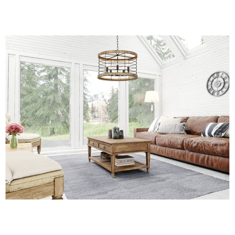 Maxim 12515DWBK - Homestead 5 Light 24" Chandelier