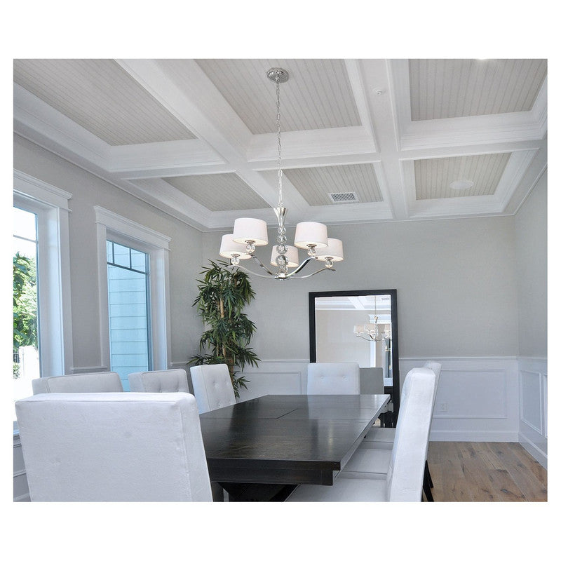 Maxim 12755WTPN - Rondo 5 Light 31" Chandelier