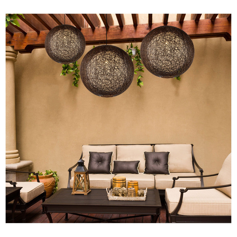 Maxim 14405CHWT - Bali 1 Light 19" Pendant