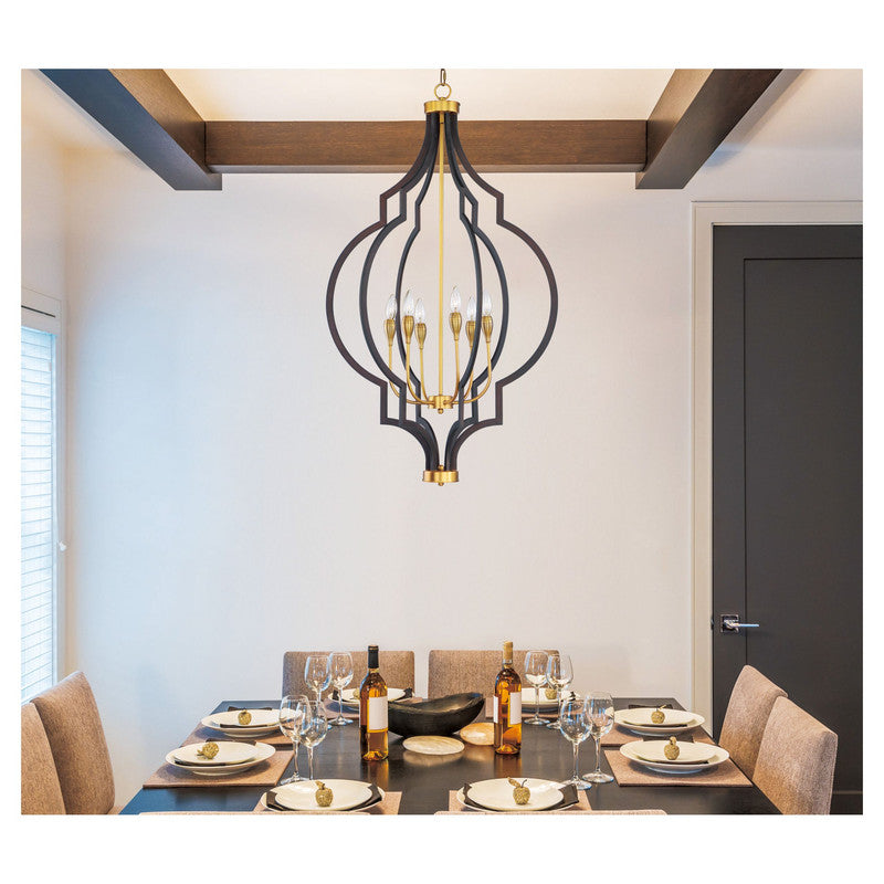 Maxim 20296OIAB - Crest 6 Light 45" Chandelier