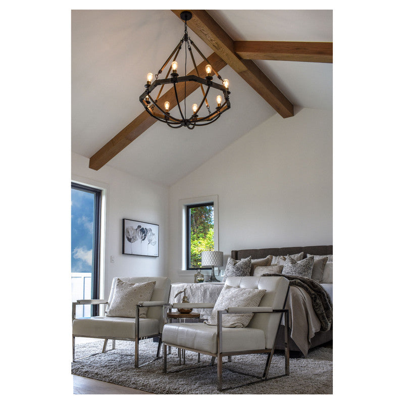 Maxim 20338WOBZ - Lodge 8 Light 44" Chandelier